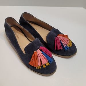 Tucker + Tate Royal Blue Loafers w colorful fringe